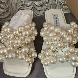 Steve Madden Ivory Duri Sandal size 6.5